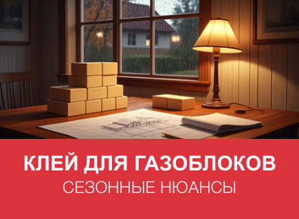 Клей для газоблоков при высокой влажности: сезонные нюансы